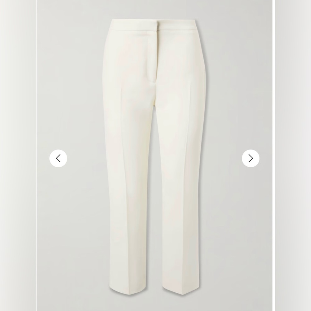 Alexander McQueen Light Ivory Straight Leg Pants